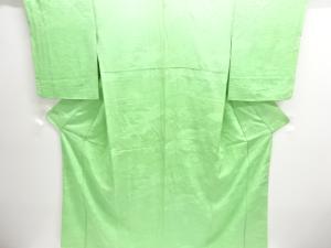 花古典柄織り出し一つ紋色無地着物